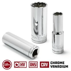 Powerbuilt 3/8 In. Dr. Sockets - SAE Deep - 12 Pt. -Allspace shop 3 8 20dr. 20deep 20socket 12pt 03 ba88614a 5b92 4525 acc6 88cebb85b6ef 1800x