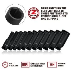 Powerbuilt 3/8 In. Dr. Sockets - Metric Impact Deep -Allspace shop 3 8in 20deep 20impact 20socket mm 44c8f5d0 fd16 45da a442 27042cdf03ad 1800x