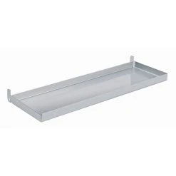 Allspace 12 In. Metal Tray Shelf For Wall Mount Pegboard