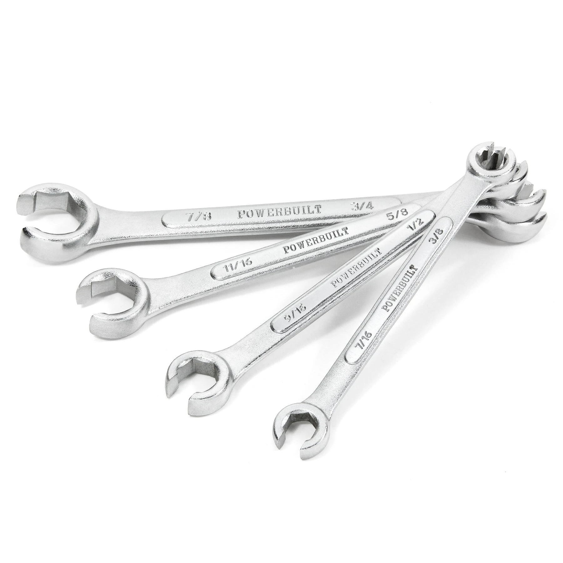 Powerbuilt 4 Piece SAE Flare Nut Wrench Set 3 Powerbuilt 4 Piece SAE Flare Nut Wrench Set