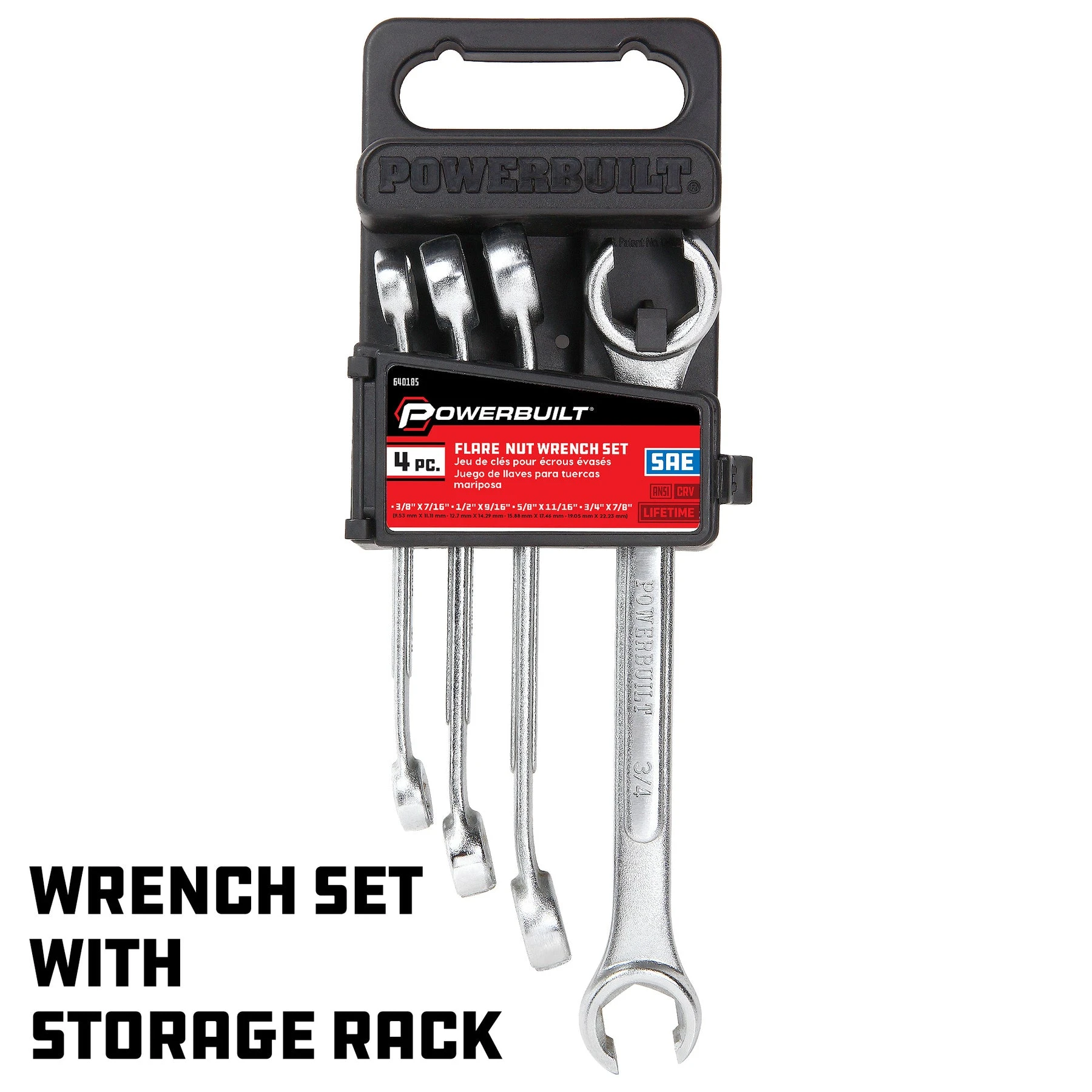 Powerbuilt 4 Piece SAE Flare Nut Wrench Set 7 Powerbuilt 4 Piece SAE Flare Nut Wrench Set - Image 5