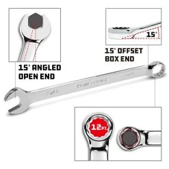 Powerbuilt 7 Pc. Long Handle SAE Combination Wrench Set -Allspace shop 640436 04 1800x