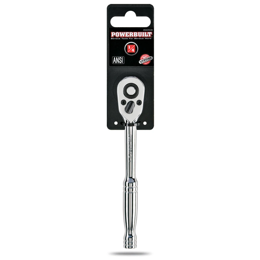 Powerbuilt 1/4 In. Dr. 36 Tooth Quick Release Ratchet 7 Powerbuilt 1/4 In. Dr. 36 Tooth Quick Release Ratchet - Image 5