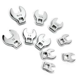 Powerbuilt 10 Piece 3/8 In. Dr. SAE & Metric Crowfoot Wrench Set