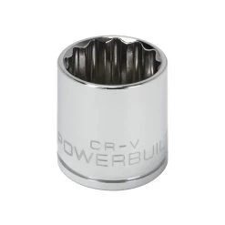 Powerbuilt 3/8 In. Dr. Sockets - SAE Shallow - 12 Pt.