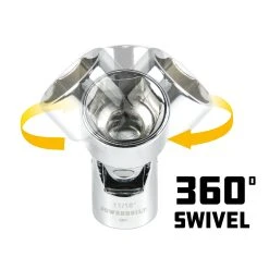 Powerbuilt 7 Piece 3/8 In. Dr. SAE Universal Socket Set -Allspace shop 642163 03 1800x