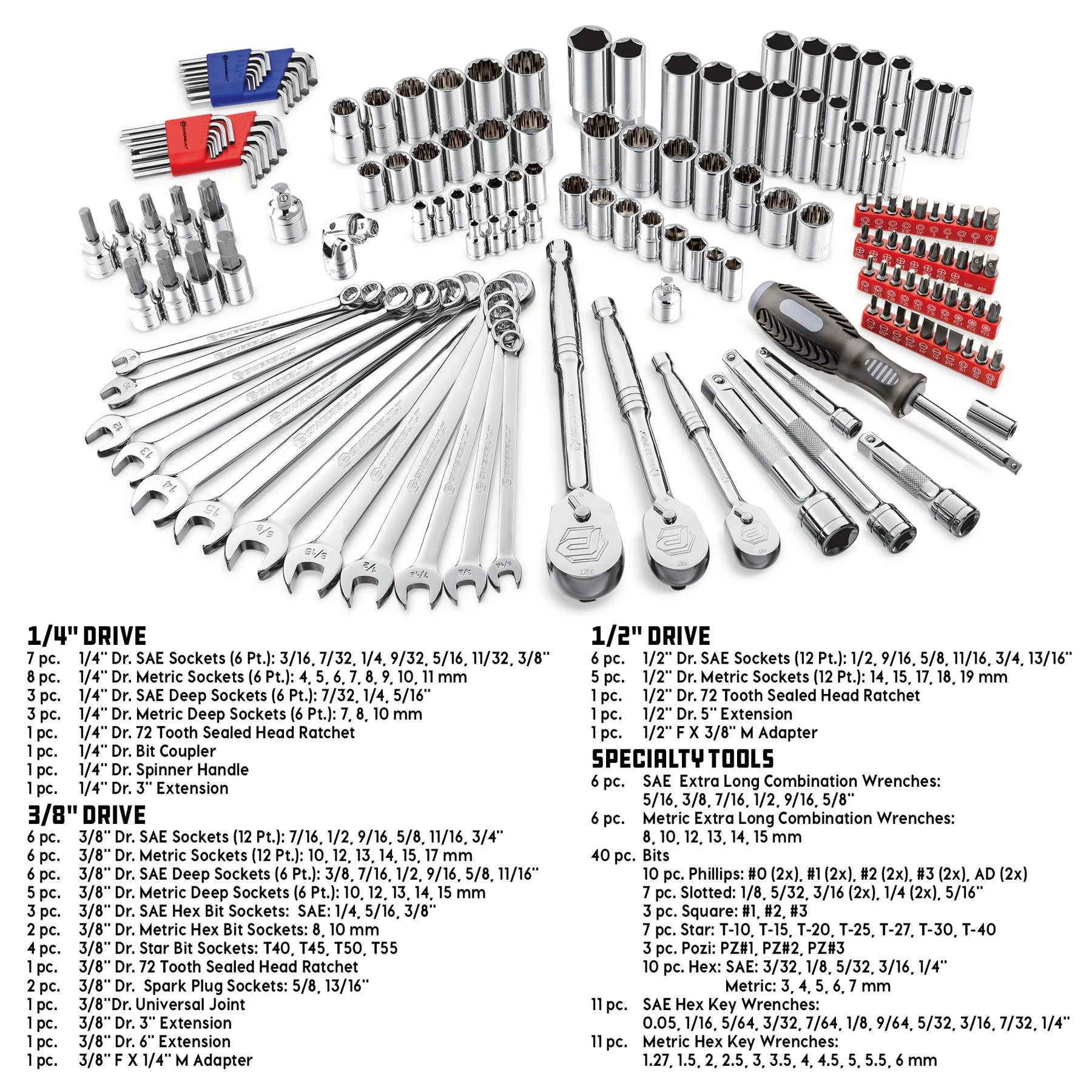 Powerbuilt 152 Piece Master Mechanic's Service Tool Set 4 Powerbuilt 152 Piece Master Mechanic's Service Tool Set - Image 3
