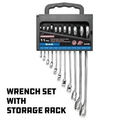 Powerbuilt 11 Piece SAE Combination Wrench Set -Allspace shop 642459 03 1800x