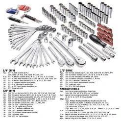 Powerbuilt 200 Piece Master Mechanic's Service Tool Set 11 Powerbuilt 200 Piece Master Mechanic's Service Tool Set -Allspace shop 642472 200pc 02 1800x