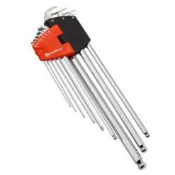 Powerbuilt 9 Piece Metric Stubby Long Arm Hex Key Wrench Set