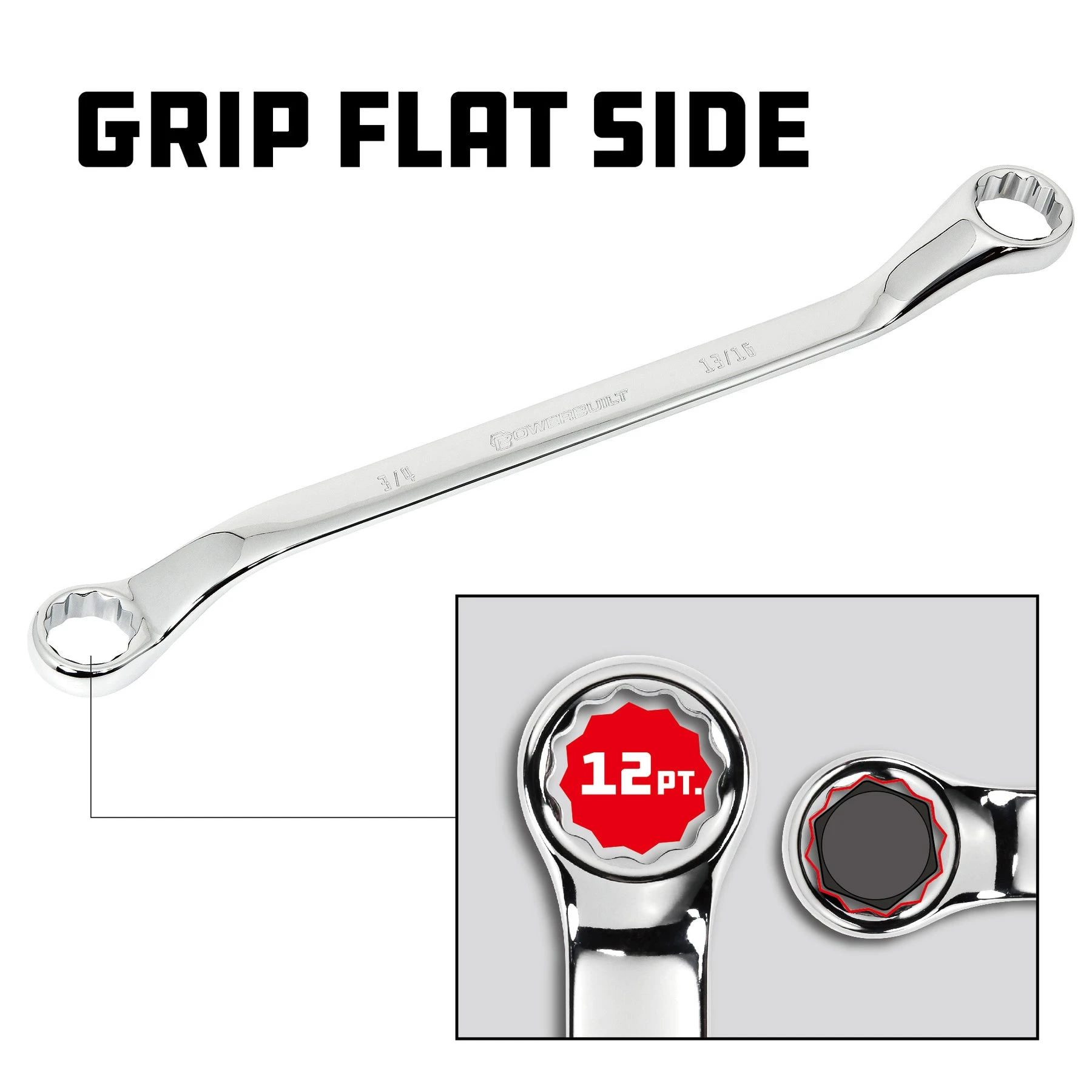 Powerbuilt 5 Piece SAE Offset Box Wrench Set 7 Powerbuilt 5 Piece SAE Offset Box Wrench Set - Image 5