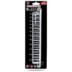 Powerbuilt 12 Piece 3/8 In. Dr. Metric 6 Point Socket Set -Allspace shop 645008 2 1000x