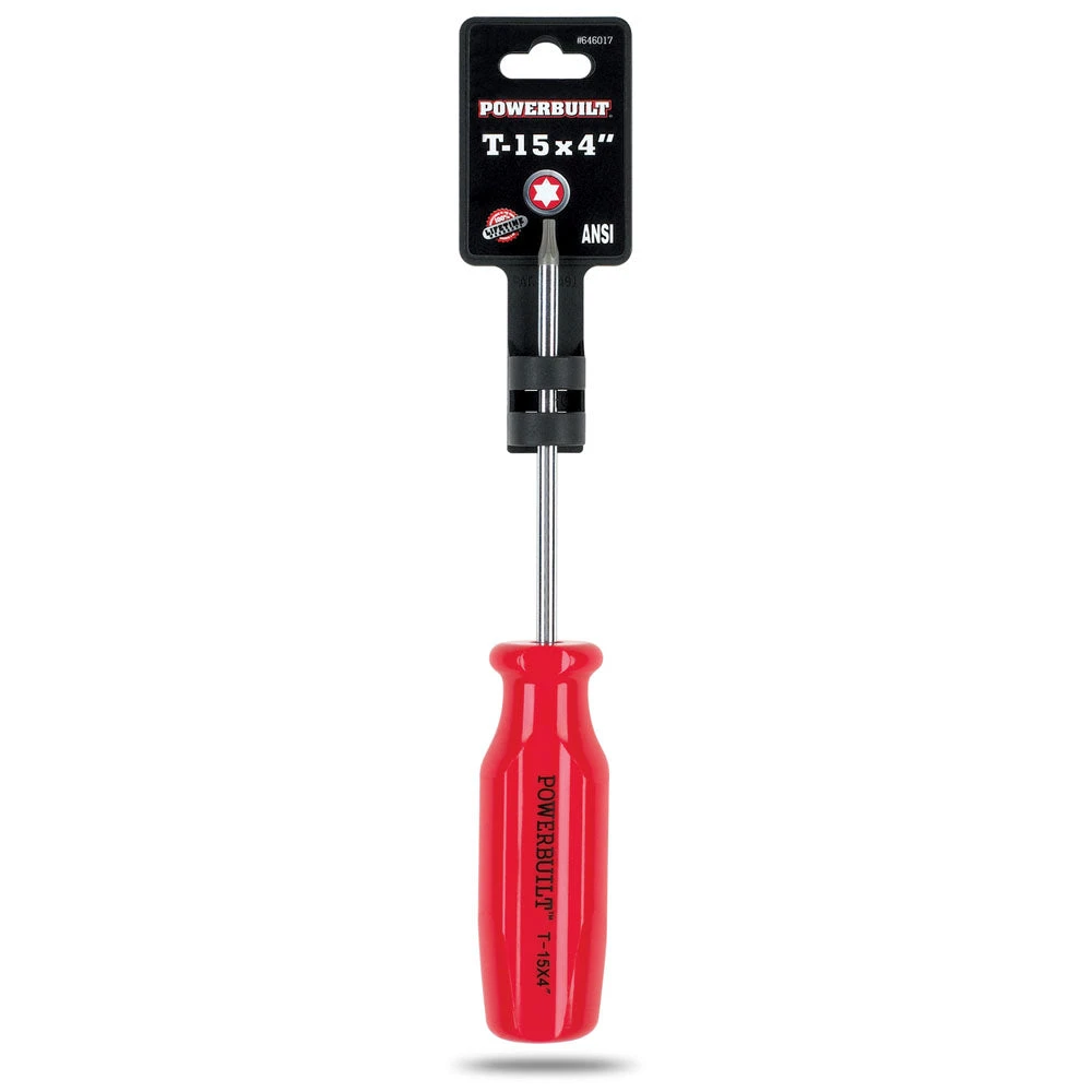 T-15 Maxi-Grip Torx Screwdriver Powerbuilt T-15 Maxi-Grip Torx Screwdriver -Allspace shop