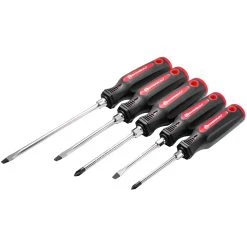 Powerbuilt 5 Piece Cushion Grip Screwdriver Set