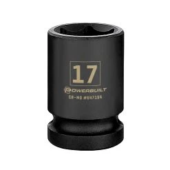 Powerbuilt 1/2 In. Dr. Sockets - Metric Impact Shallow