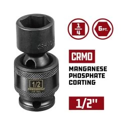 Powerbuilt 1/4 In. Dr. Universal Joint Impact Sockets - SAE -Allspace shop 647214 02 1500x