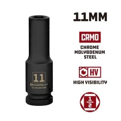 Powerbuilt 1/2 In. Dr. Sockets - Metric Impact Deep 18 Powerbuilt 1/2 In. Dr. Sockets - Metric Impact Deep -Allspace shop 647289 11mm 02 1800x