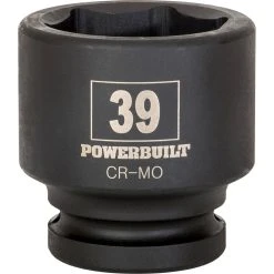 Powerbuilt 3/4 In. Dr. Sockets - Metric Impact Shallow