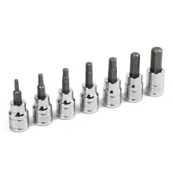 Powerbuilt 7 Piece 3/8 In. Dr. Metric Hex Bit Socket Set