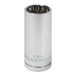 Powerbuilt 3/8 In. Dr. Sockets - SAE Deep - 12 Pt.