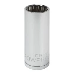 Powerbuilt 3/8 In. Dr. Sockets - Metric Deep - 12 Pt.