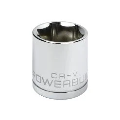 Powerbuilt 1/2 In. Dr. Sockets - SAE Shallow - 6 Pt.