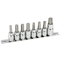 Powerbuilt 8 Piece Disc Brake Caliper Bit Socket Set