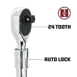 Powerbuilt 3/4 In. Dr. 24 Tooth Extendable Ratchet -Allspace shop 940745 03 1800x