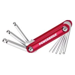 Powerbuilt Folding Metric Hex Key Wrench Set