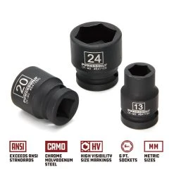 Powerbuilt 18 Piece 1/2 In. Dr. Metric Impact Socket Set 10 Powerbuilt 18 Piece 1/2 In. Dr. Metric Impact Socket Set -Allspace shop 940838 03 1800x