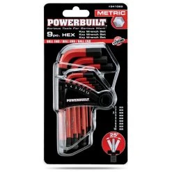 Powerbuilt 9 Piece Short Arm Metric Hex Key Wrench Set -Allspace shop 941069 2 1000x