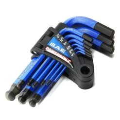 Powerbuilt 9 Piece Short Arm SAE Hex Key Wrench Set