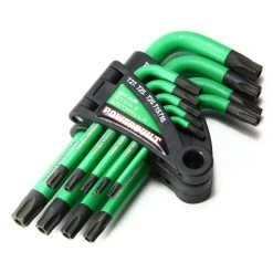 Powerbuilt 9 Piece Short Arm Tamper-Proof Torx Key Wrench Set