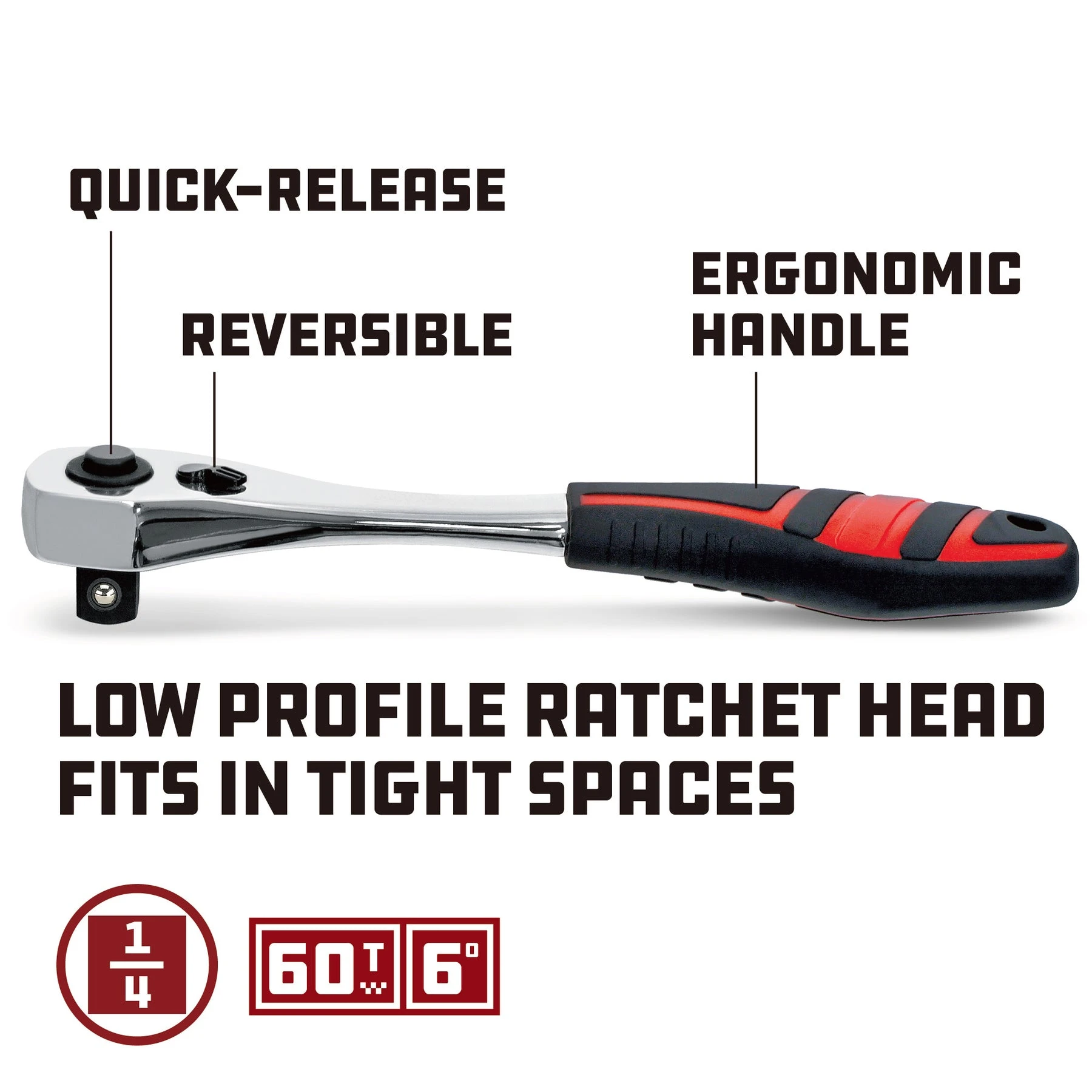 Powerbuilt 34 Piece 1/4 In. Drive SAE & Metric 6 Pt. Socket Set 5 Powerbuilt 34 Piece 1/4 In. Drive SAE & Metric 6 Pt. Socket Set - Image 3