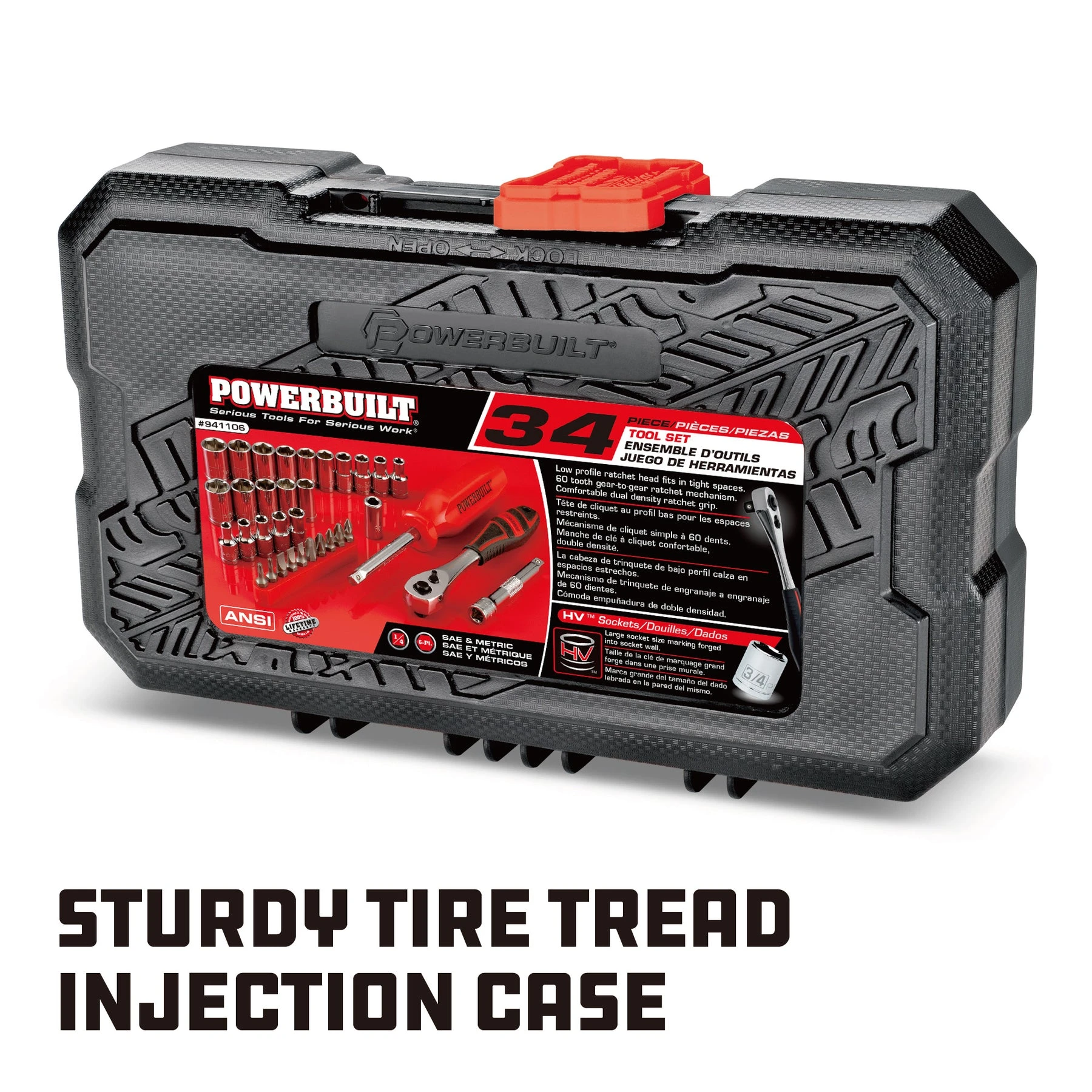 Powerbuilt 34 Piece 1/4 In. Drive SAE & Metric 6 Pt. Socket Set 7 Powerbuilt 34 Piece 1/4 In. Drive SAE & Metric 6 Pt. Socket Set - Image 5