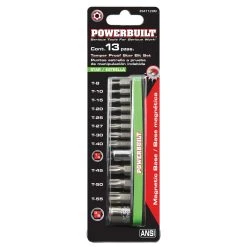 Powerbuilt 13 Piece Tamper-Proof Torx Bit And Socket Adapter Set 11 Powerbuilt 13 Piece Tamper-Proof Torx Bit And Socket Adapter Set -Allspace shop 941129 04 1800x