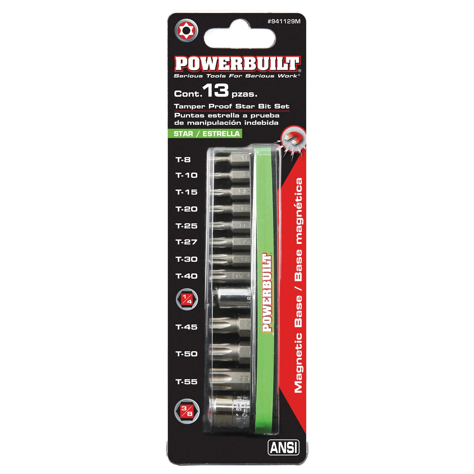 Powerbuilt 13 Piece Tamper-Proof Torx Bit And Socket Adapter Set 6 Powerbuilt 13 Piece Tamper-Proof Torx Bit And Socket Adapter Set - Image 4