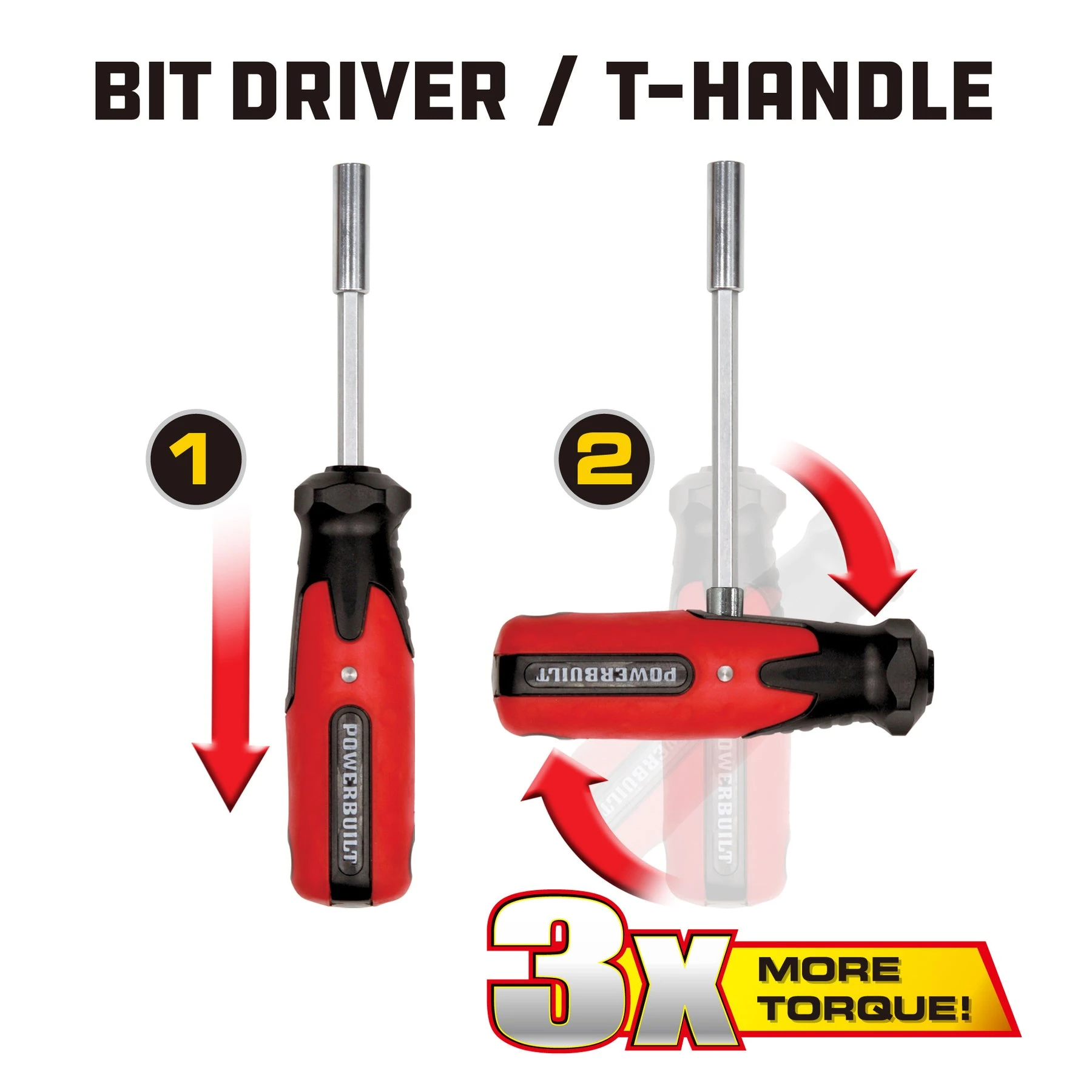 Powerbuilt 21 Piece T-Handle Bit Driver Set 4 Powerbuilt 21 Piece T-Handle Bit Driver Set - Image 2