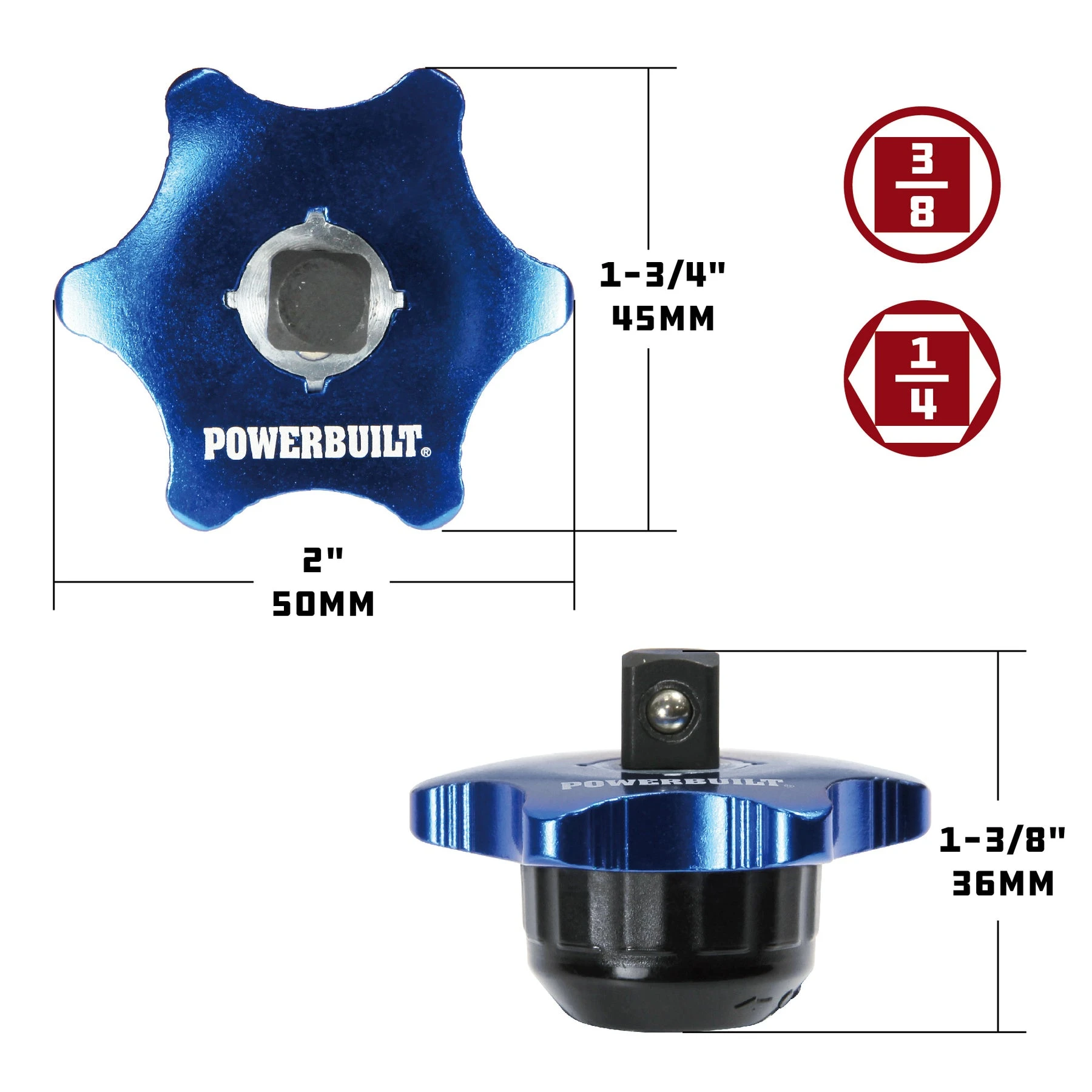 Powerbuilt 3/8 In. Dr. Finger Ratchet 4 Powerbuilt 3/8 In. Dr. Finger Ratchet - Image 2