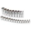 Powerbuilt 22 Piece 3/8 In. Dr. Metric 6 Pt. Socket Set