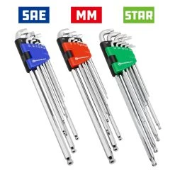 Powerbuilt 9 Piece SAE Stubby Long Arm Hex Key Wrench Set -Allspace shop stubby 20hex 20key 06 7fe3cbfb 2bdf 43e1 ab9f 370b84b1494e 1800x